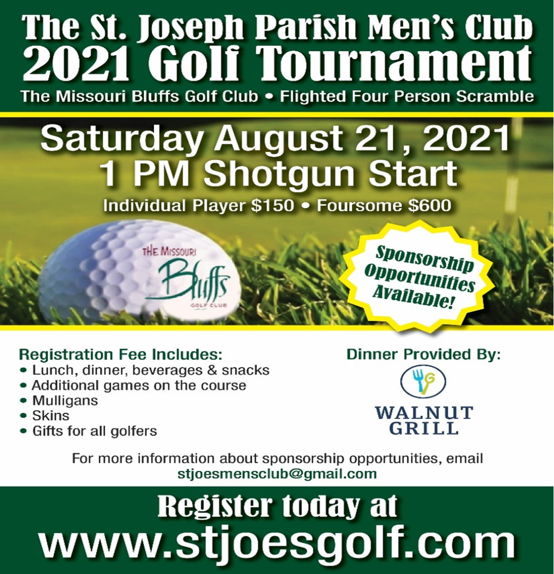 Men's Club Golf Tournament | St. Joseph Catholic Parish - Cottleville