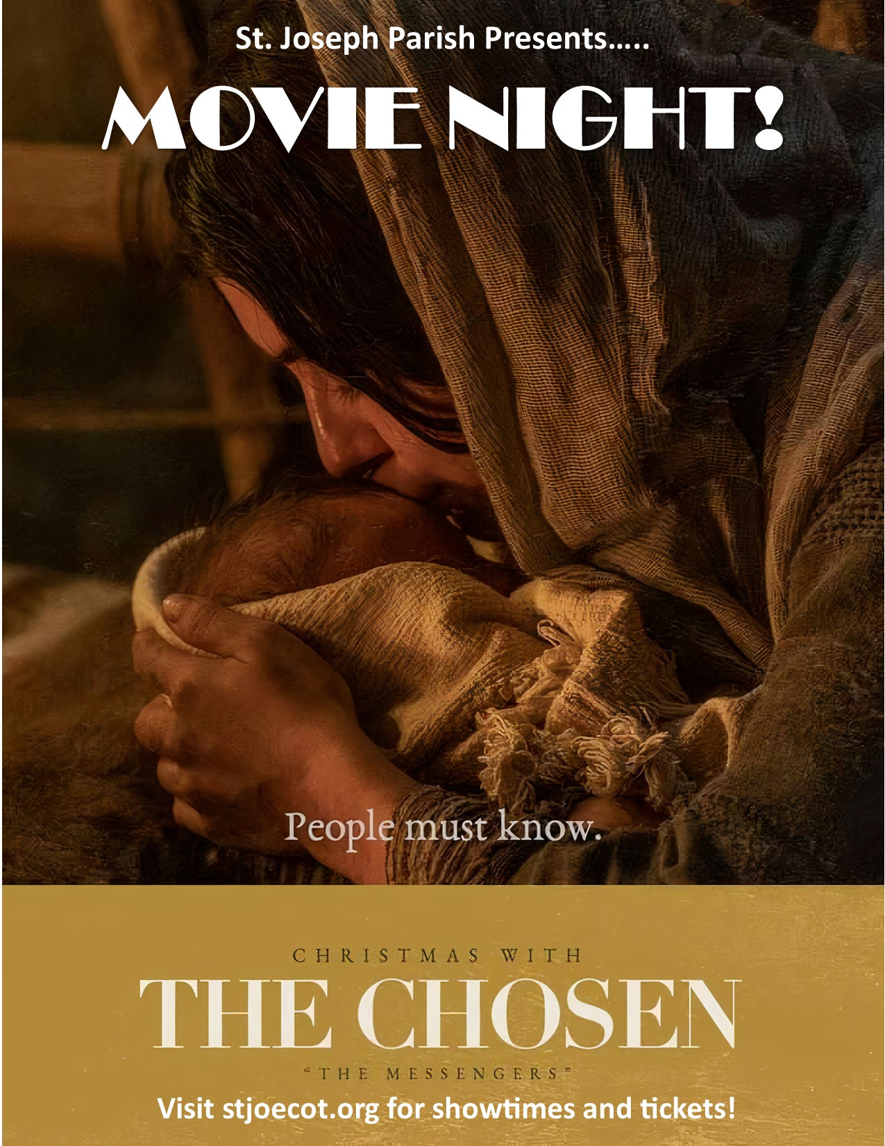 Christmas with the Chosen MOVIE NIGHT! St. Joseph Catholic Parish